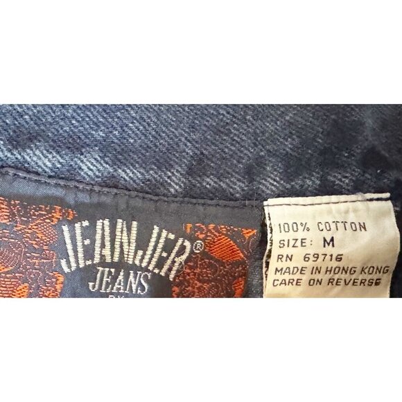 Vintage JORDACHE Hand Painted Denim Jacket Blazer Coat 80s / 90s Sz M - Picture 7 of 8